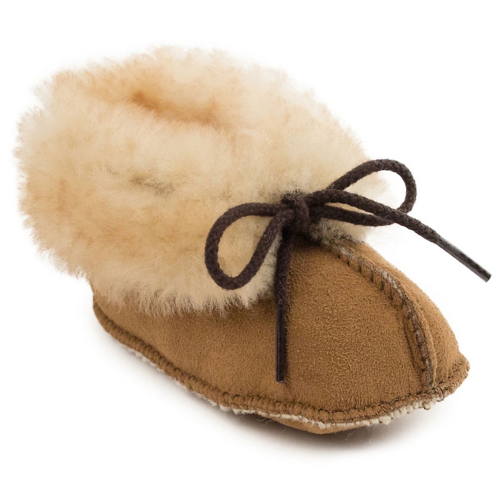 Minnetonka Tan Baby Walker Shoes size 3
